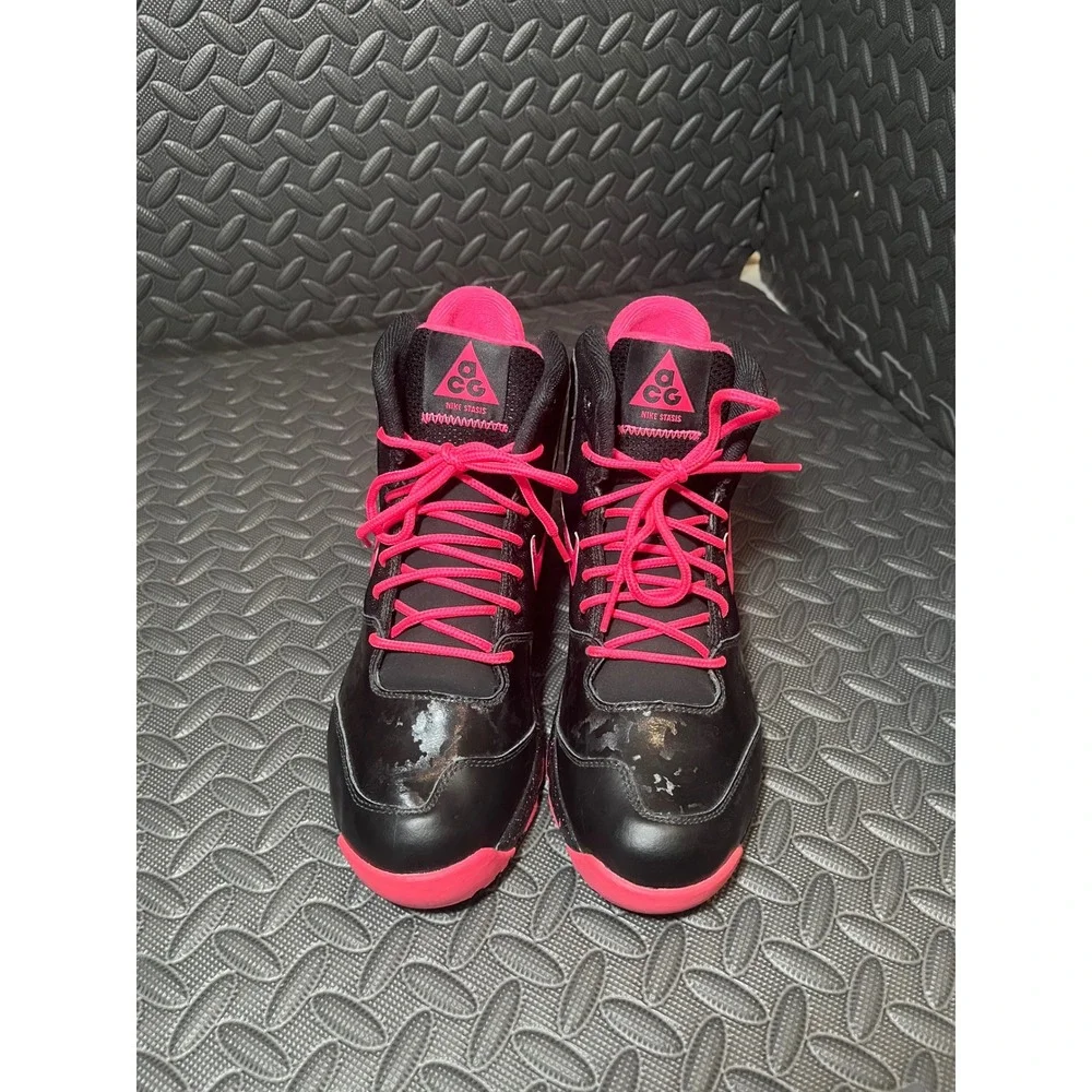 Nike ACG Stasis Boots Youth 5.5Y Black Pink High Top‎ Sneakers 685610-002